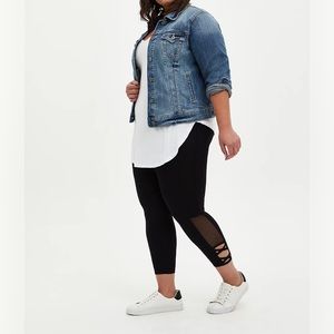 NEW Torrid mesh crop leggings, 4X